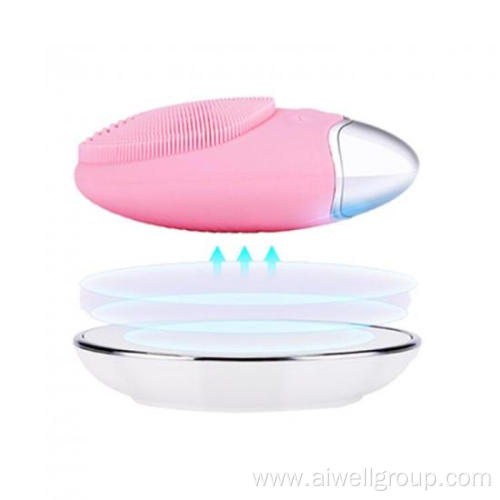 Waterproof face exfoliating washing face brush